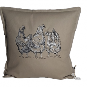 Kissen "Hühner"